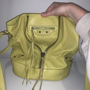 Citron Yellow Balenciaga Bucket Bag